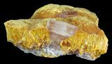 Orpiment With Barite Crystals - Peru #63782-2